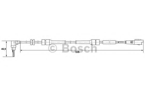 Senzor,turatie roata PEUGEOT 807 (E) (2002 - 2016) BOSCH 0 265 007 084 piesa NOUA