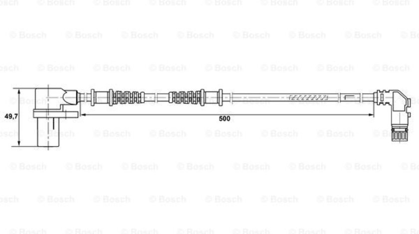 Senzor,turatie roata punte fata (0265006264 BOSCH) MERCEDES-BENZ