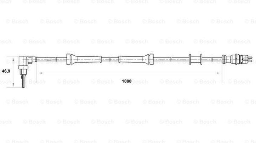 Senzor,turatie roata punte fata (0265007034 BOSCH) FIAT