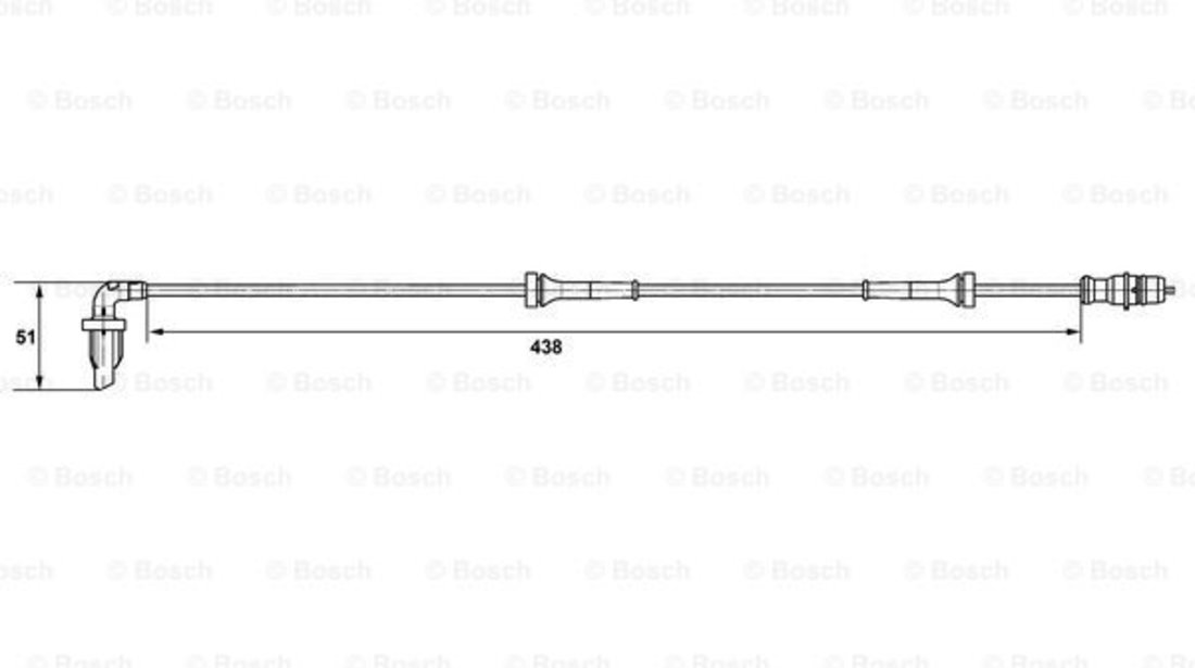 Senzor,turatie roata puntea spate (0265007582 BOSCH) DACIA,RENAULT