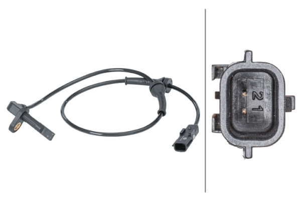 Senzor,turatie roata puntea spate (6PU012679911 HELLA) RENAULT
