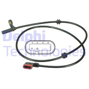 Senzor,turatie roata puntea spate (SS20498 DELPHI) MERCEDES-BENZ