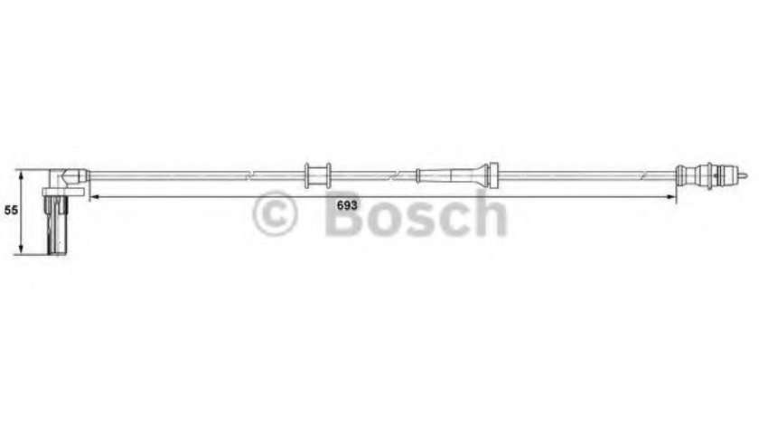 Senzor,turatie roata RENAULT KANGOO Express (FC0/1) (1997 - 2007) BOSCH 0 265 007 531 piesa NOUA