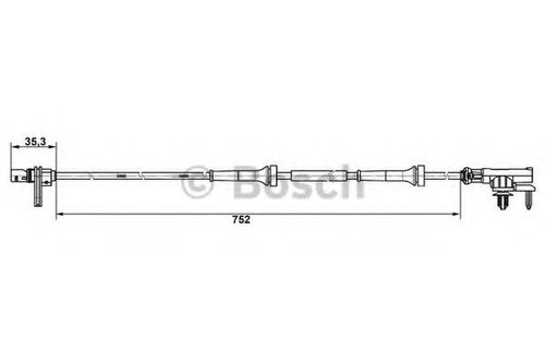Senzor,turatie roata SMART FORFOUR (454) (2004 - 2006) BOSCH 0 265 007 638 piesa NOUA