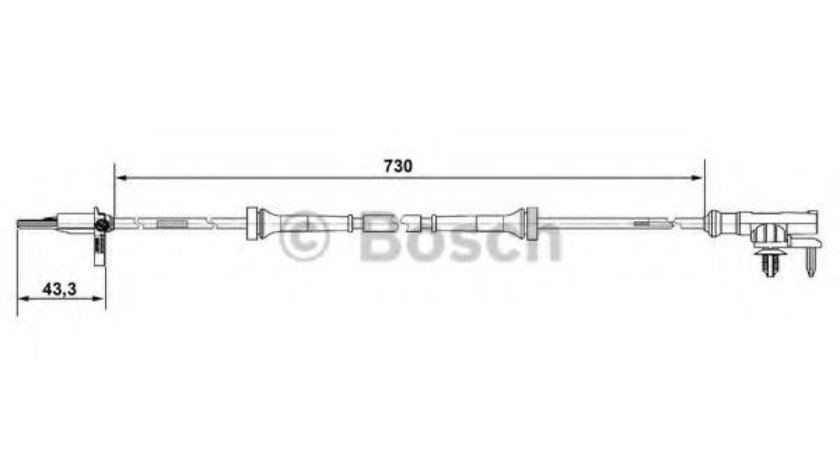 Senzor,turatie roata SMART FORFOUR (454) (2004 - 2006) BOSCH 0 265 007 637 piesa NOUA