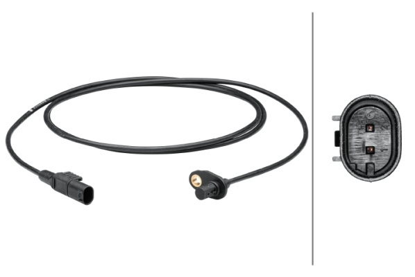 Senzor,turatie roata spate (6PU012679581 HELLA) MERCEDES-BENZ