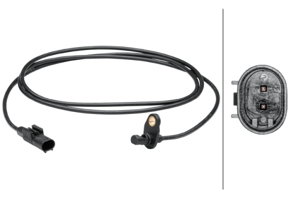 Senzor,turatie roata spate (6PU012679591 HELLA) MERCEDES-BENZ