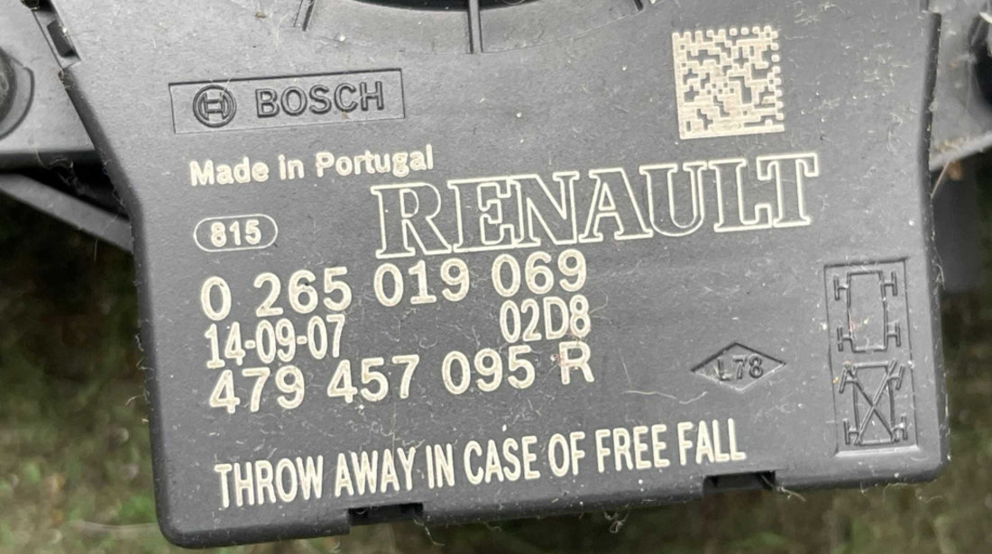 Senzor Unghi Volan Renault Captur 2013 - 2019 Cod 0265019069 479457095R [C4517]