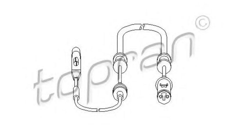 Senzor, uzura placute frana OPEL ASTRA G Combi (F35) (1998 - 2009) TOPRAN 206 697 piesa NOUA