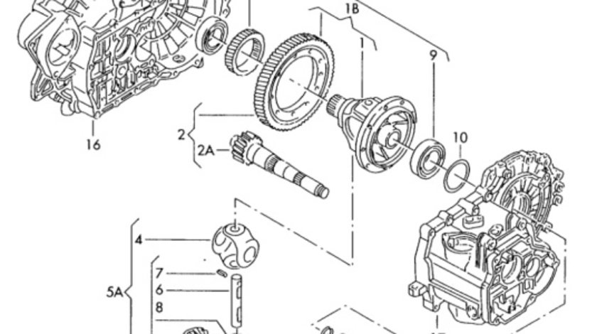 Senzor viteza 02A409193 Volkswagen Golf 1J 1.6 16V 2002 2003 OEM 02A409193