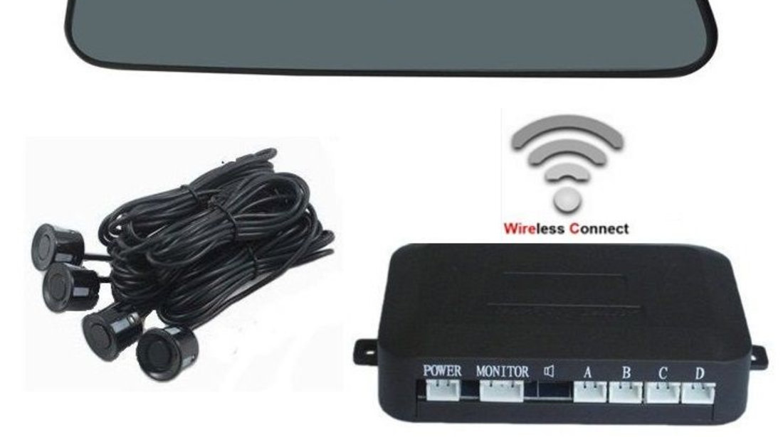 Senzori Parcare Cu Display In Oglinda Wireless S306W 842985