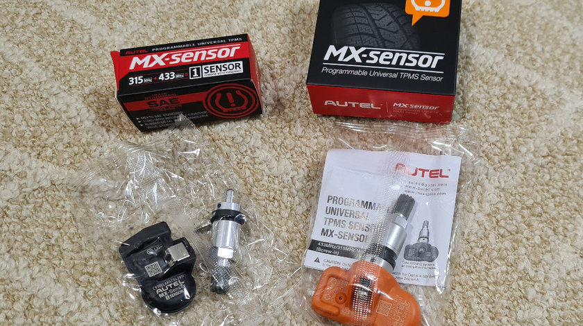 Senzori TPMS universali Autel MX-Senzor frecventa 315MHz + 433MHz TPS218 Metal