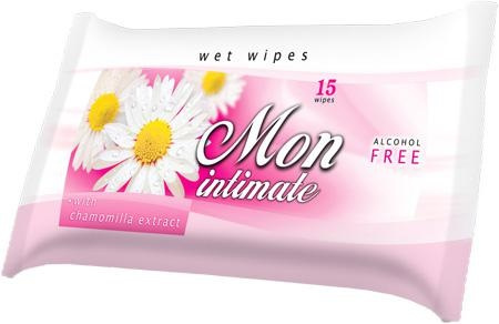 Servetele Umede Wet Wipes-Mon Intimate With Chamomilla Extract