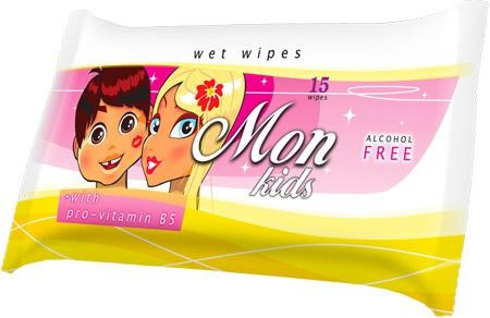 Servetele Umede Wet Wipes-Mon Kids With Pro-Vitamin B5