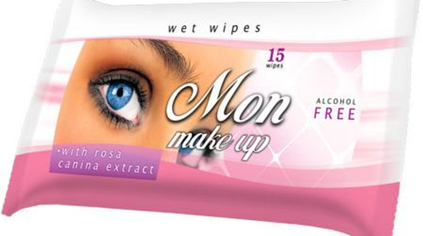 Servetele Umede Wet Wipes-Mon Make Up With Rosa Canina Extract