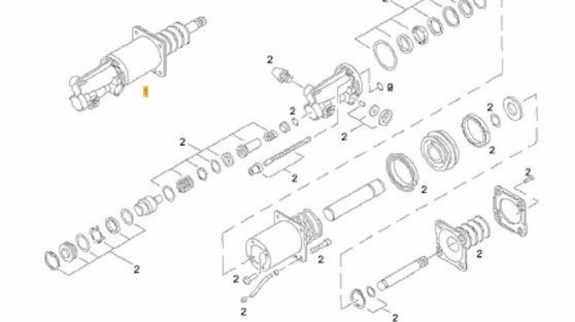 Servoambreiaj Man F2000 motor 12.8 TD cutie viteza ZF PNEUMATICS 81.30725-6065