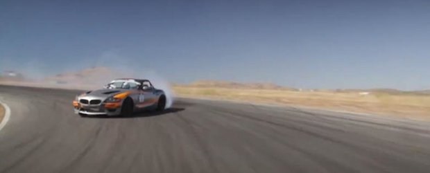 Sesiune de drift in mijlocul desertului cu Mike Essa si al sau BMW Z4