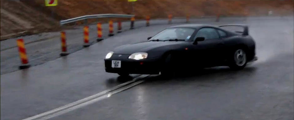 Sesiune de drifturi in Romania cu Tengu si o Toyota Supra modificata!