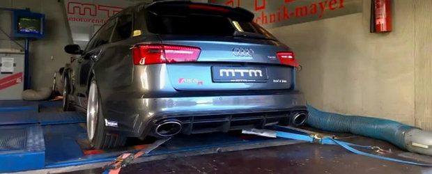 Sesiune dyno cu un Audi RS6 de 722 cai putere