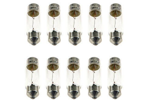 Set 10 becuri C5W12, C5W 12V 5W /BASE TYPE: SV8,5-8 36MM/ /SPRZEDAJEMY TYLKO PO 10SZT./