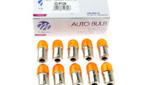 Set 10 becuri RY10W, RY10W ORANGE 12V 10W /BASE TY...