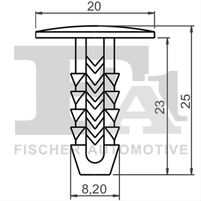 Set 10 Buc Agrafe Fa1 Fiat 33-10016.10