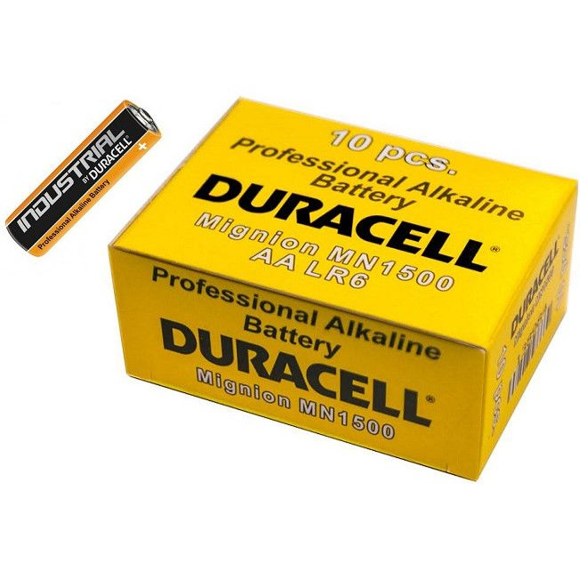 Set 10 Buc Baterie Duracell Alcalina AA LR6/MN1500 Industrial