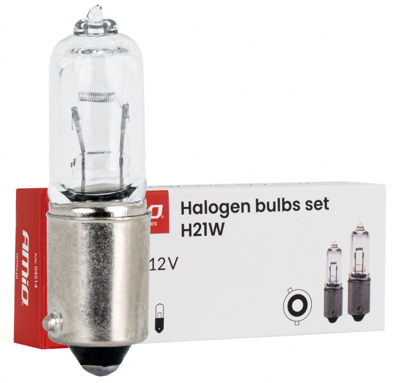 Set 10 Buc Bec Amio H21W 12V 21W BAY9 04514