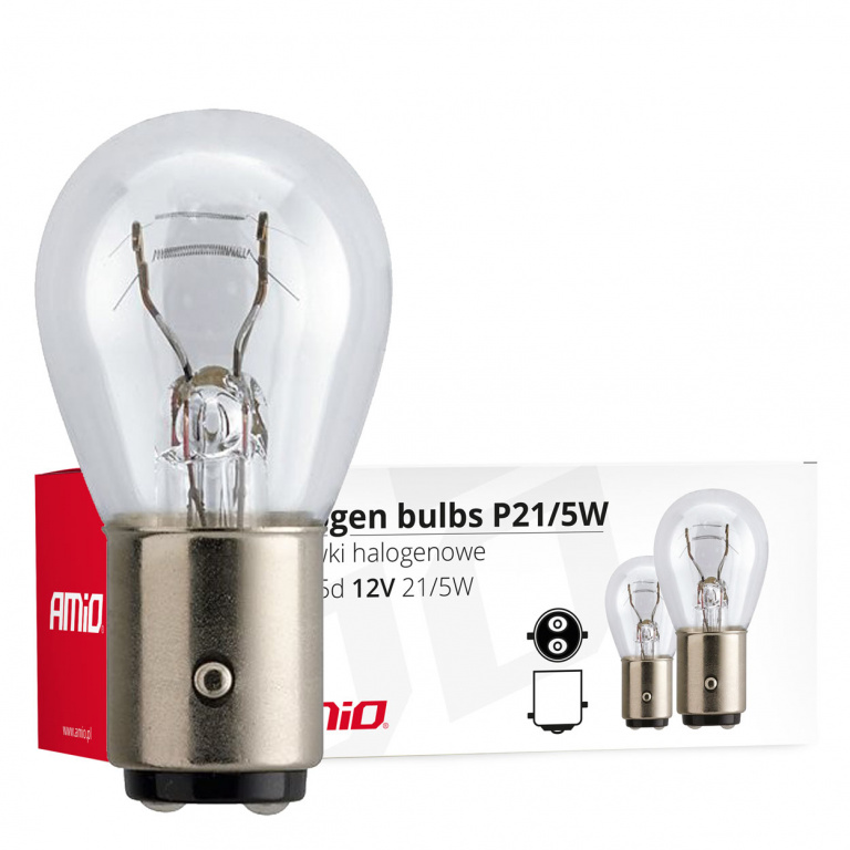 Set 10 Buc Bec Amio P21/5W 12V 21/5W BAY15d 01488