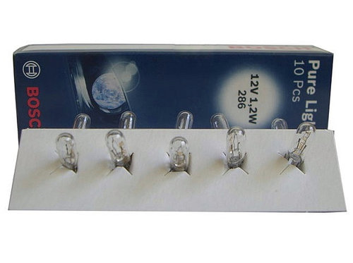 Set 10 Buc Bec Bosch W1,2W 12V 1,2W Pure Light 1 987 302 208