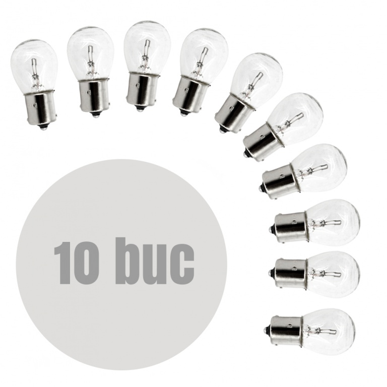 Set 10 Buc Bec Carguard P21W 12V 21W BA15s BAA022