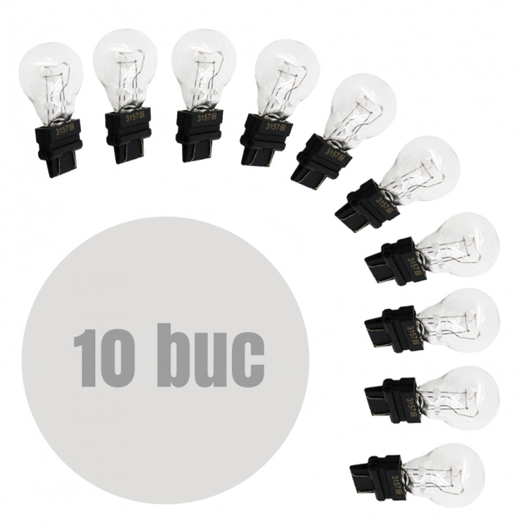 Set 10 Buc Bec Carguard P27/7W 12V 27/7W 3157 BAA021