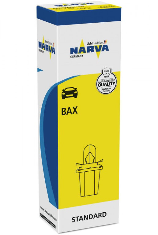 Set 10 Buc Bec Narva BX8.5D 12V 1,2W Soclu Albastru 17029