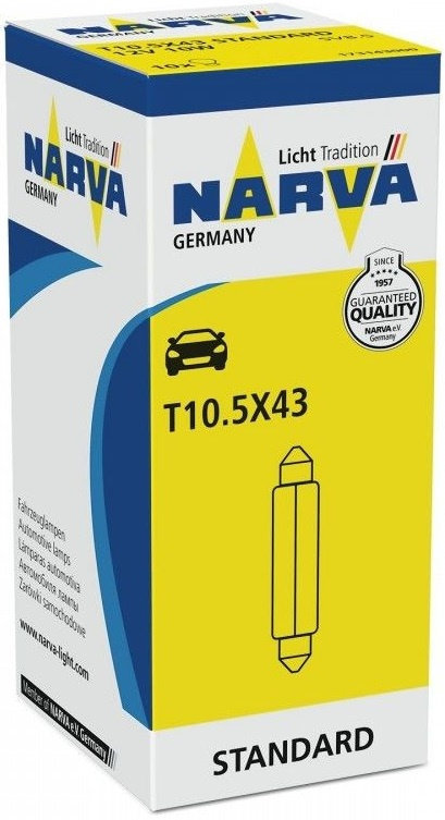 Set 10 Buc Bec Narva C10W 12V 10W 173143