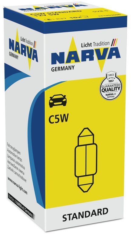 Set 10 Buc Bec Narva C5W 12V 5W 36MM 17125