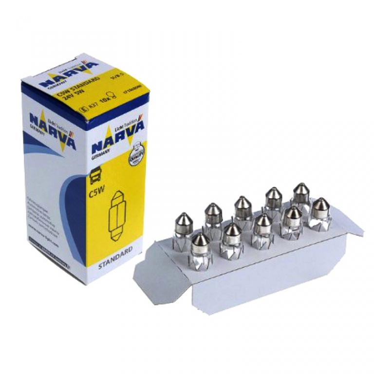 Set 10 Buc Bec Narva C5W 36MM 12V 5W 17125