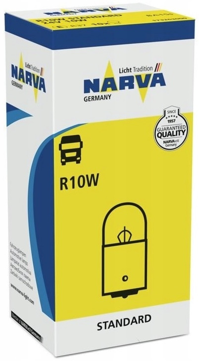 Set 10 Buc Bec Narva R10W 24V 10W 17326