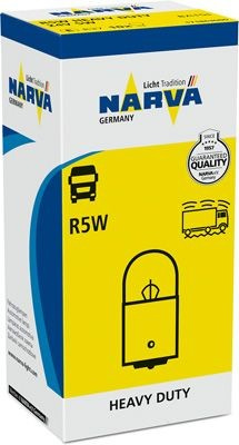 Set 10 Buc Bec Narva R5W 24V 5W Heavy Duty 17186HDNVACP