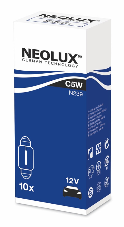 Set 10 Buc Bec Neolux C5W 12V 5W SV8.5-8 N239