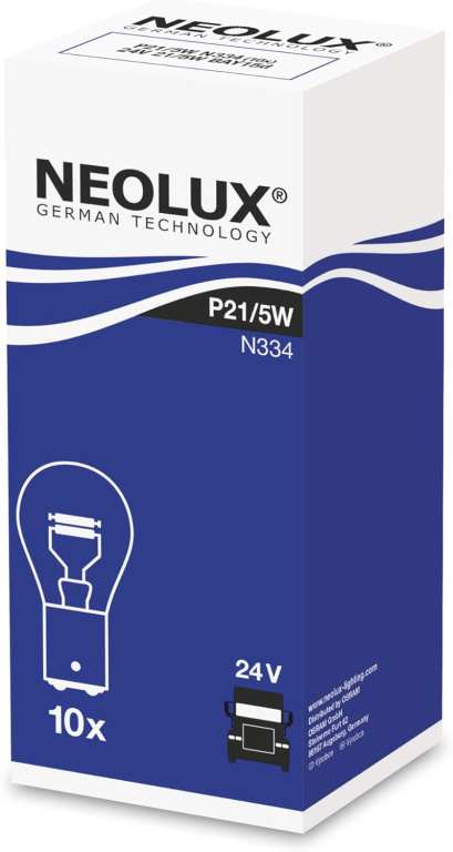 Set 10 Buc Bec Neolux P21/5W 24V 21/5W BAY15d N334