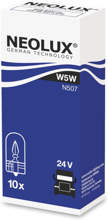 Set 10 Buc Bec Neolux W5W 24V 5W N507