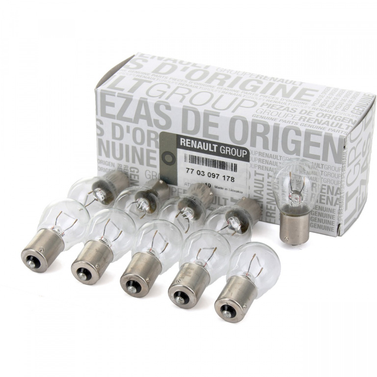 Set 10 Buc Bec Oe Renault P21W 12V 21W BA15s 7703097178