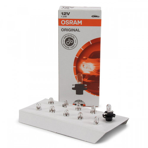 Set 10 Buc Bec Osram BX8.4D 12V 1,2W Original 2351MFX6
