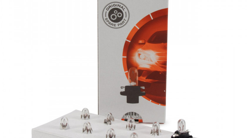 Set 10 Buc Bec Osram BX8.4D 12V 2W Original 2351MFX6