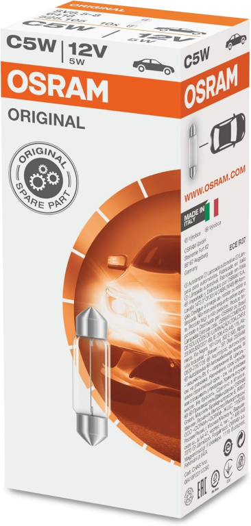 Set 10 Buc Bec Osram C5W 12V 5W Original 6418