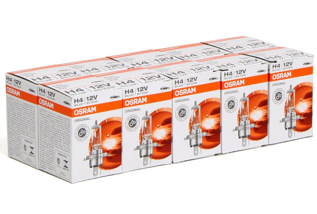 Set 10 Buc Bec Osram H4 12V 60/55W P43T Original 64193