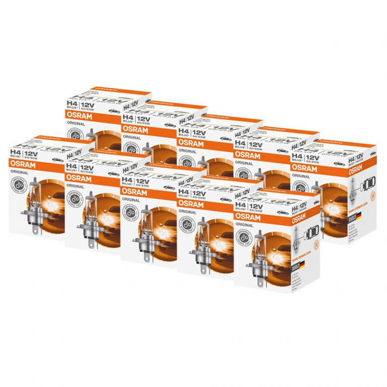 Set 10 Buc Bec Osram H4 12V 60/55W P43T Original 64193
