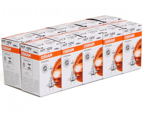 Set 10 Buc Bec Osram H7 12V 55W PX26d Original 64210