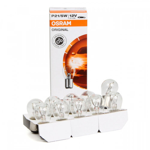 Set 10 Buc Bec Osram P21/5W 12V 21/5W BAY15d Original 7528