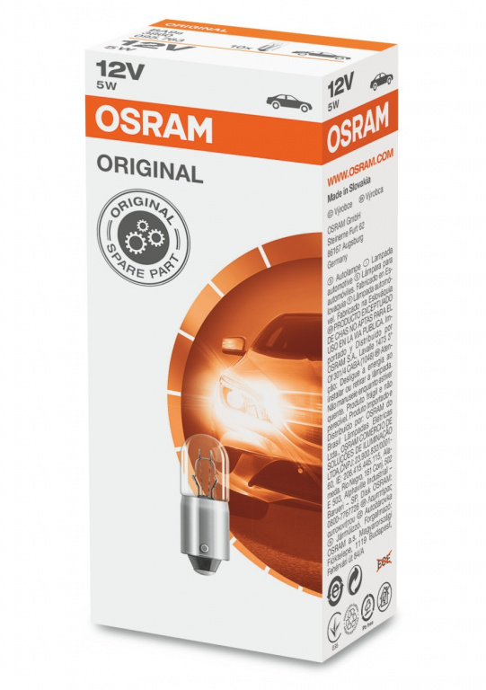 Set 10 Buc Bec Osram T5W 12V 5W 3860
